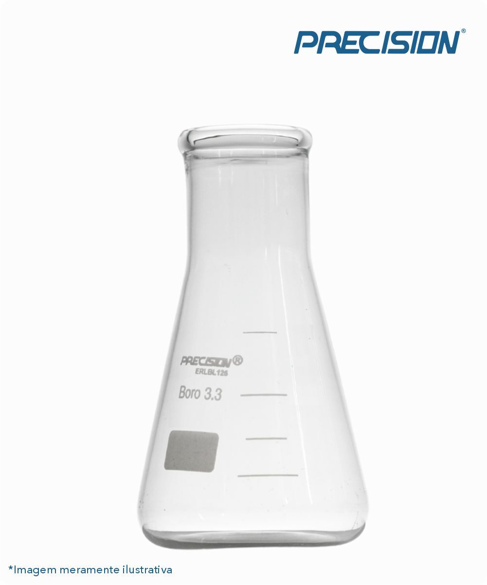 Frasco Erlenmeyer boca estreita 300mL