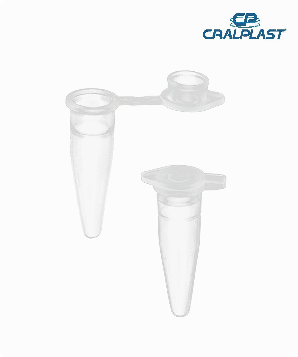 Microtubo tipo Eppendorf 200µl tampa lisa estéril